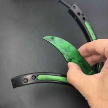 Load image into Gallery viewer, Butterfly in knife training stainless steel knife butterfly CS GO knife Counter Strike game folding Knife no edge dull tool
