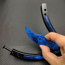 Load image into Gallery viewer, Butterfly in knife training stainless steel knife butterfly CS GO knife Counter Strike game folding Knife no edge dull tool
