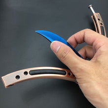 Load image into Gallery viewer, Butterfly in knife training stainless steel knife butterfly CS GO knife Counter Strike game folding Knife no edge dull tool
