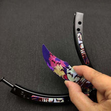Load image into Gallery viewer, Butterfly in knife training stainless steel knife butterfly CS GO knife Counter Strike game folding Knife no edge dull tool
