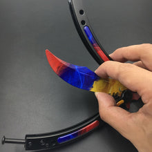 Load image into Gallery viewer, Butterfly in knife training stainless steel knife butterfly CS GO knife Counter Strike game folding Knife no edge dull tool
