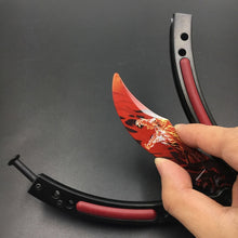 Load image into Gallery viewer, Butterfly in knife training stainless steel knife butterfly CS GO knife Counter Strike game folding Knife no edge dull tool

