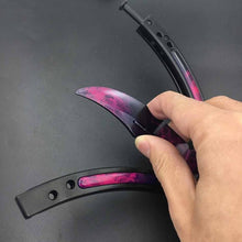 Load image into Gallery viewer, Butterfly in knife training stainless steel knife butterfly CS GO knife Counter Strike game folding Knife no edge dull tool
