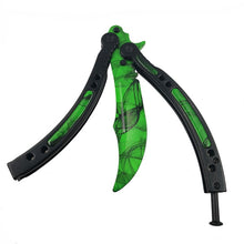 Load image into Gallery viewer, CS GO butterfly in knife butterfly training knife stainless steel Karambit folding knife blade gift+screwdriver many styleS
