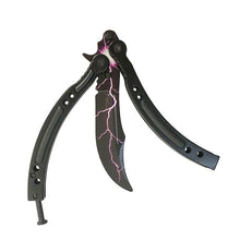 Load image into Gallery viewer, CS GO butterfly in knife butterfly training knife stainless steel Karambit folding knife blade gift+screwdriver many styleS
