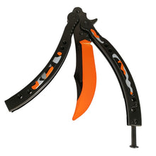 Load image into Gallery viewer, CS GO butterfly in knife butterfly training knife stainless steel Karambit folding knife blade gift+screwdriver many styleS
