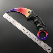 Load image into Gallery viewer, 2020 Hunting Knife CS GO Tactical Claw Neck Knife Camp Combat Outdoor Self Defense Hunting Survival Tool Fight
