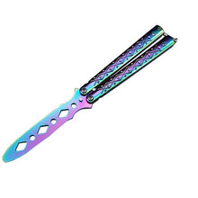Load image into Gallery viewer, New Stainless Steel Knife Butterfly Training Knife Butterfly Knife Game Knife Dull Tool No Edge  Folding Outdoor Tool
