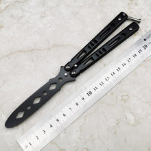 Load image into Gallery viewer, New Stainless Steel Knife Butterfly Training Knife Butterfly Knife Game Knife Dull Tool No Edge  Folding Outdoor Tool
