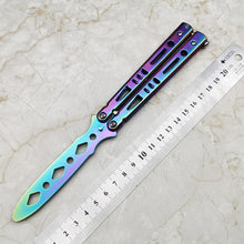 Load image into Gallery viewer, New Stainless Steel Knife Butterfly Training Knife Butterfly Knife Game Knife Dull Tool No Edge  Folding Outdoor Tool
